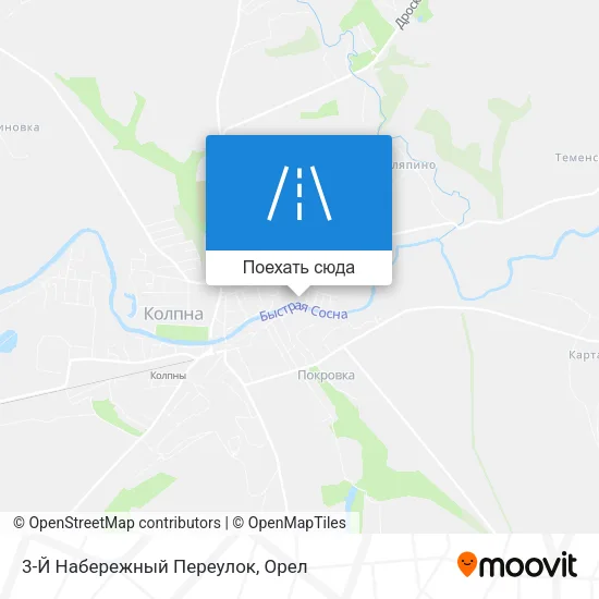 Карта 3-Й Набережный Переулок