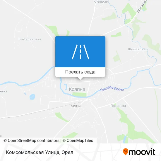 Карта Комсомольская Улица