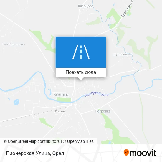 Карта Пионерская Улица
