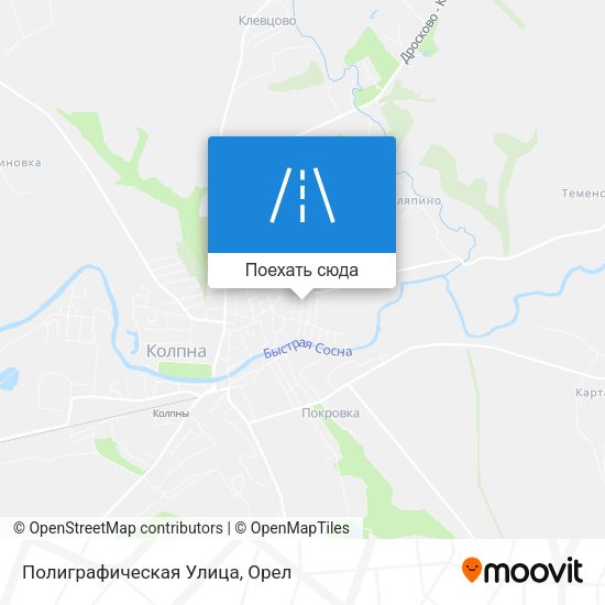 Карта Полиграфическая Улица