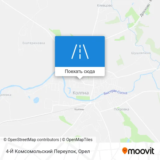 Карта 4-Й Комсомольский Переулок