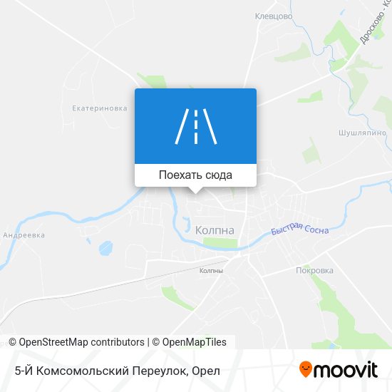 Карта 5-Й Комсомольский Переулок