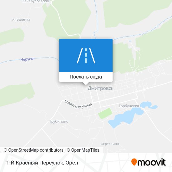 Карта 1-Й Красный Переулок