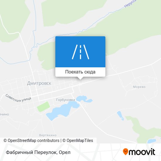 Карта Фабричный Переулок