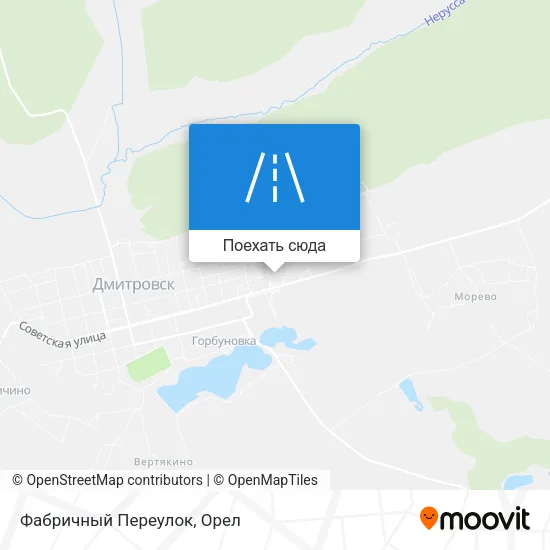 Карта Фабричный Переулок