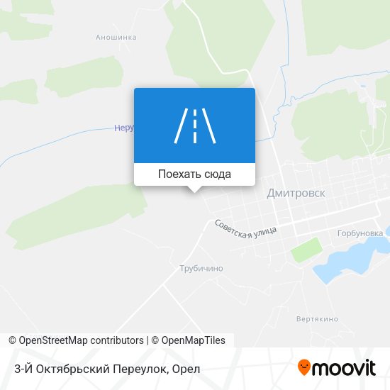 Карта 3-Й Октябрьский Переулок