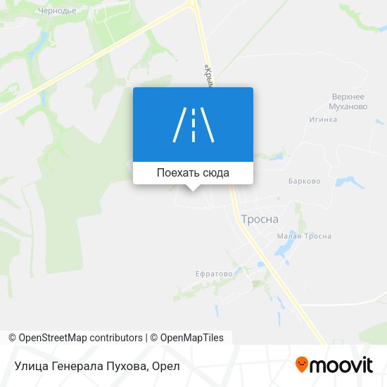 Карта Улица Генерала Пухова