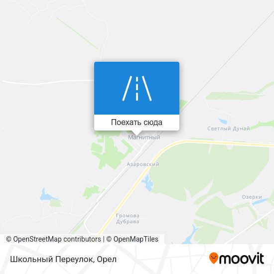 Карта Школьный Переулок