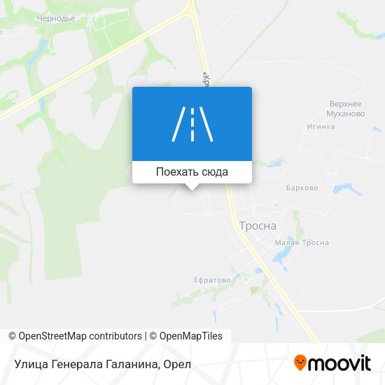 Карта Улица Генерала Галанина