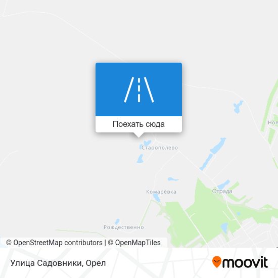 Карта Улица Садовники
