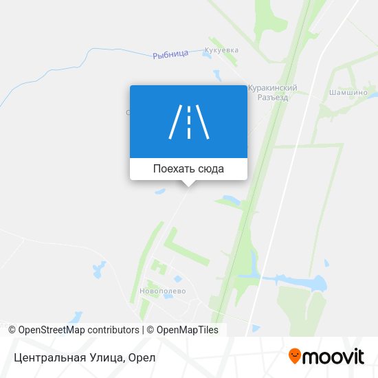 Карта Центральная Улица