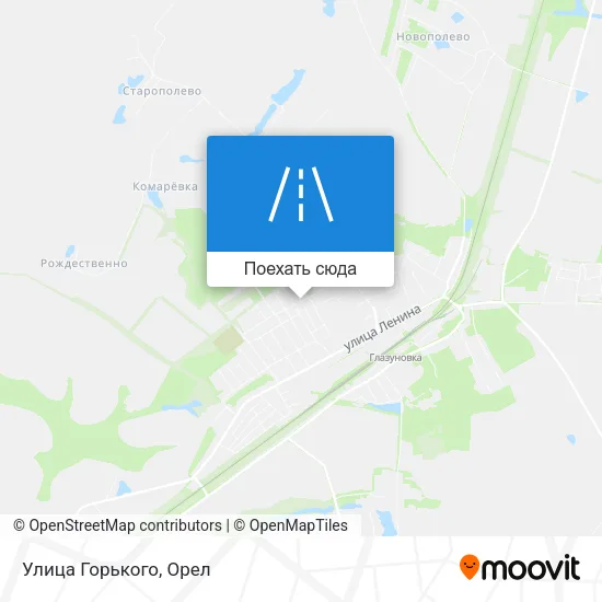 Карта Улица Горького