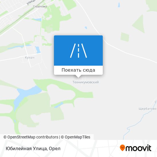 Карта Юбилейная Улица
