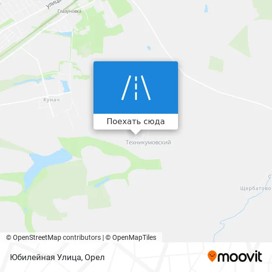 Карта Юбилейная Улица