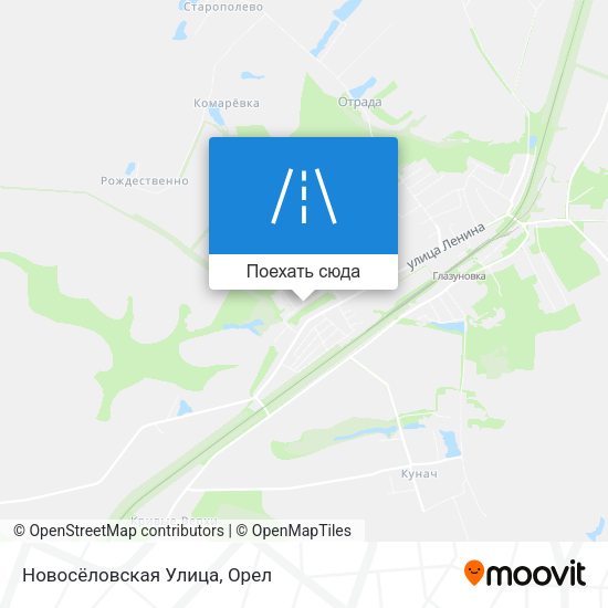 Карта Новосёловская Улица