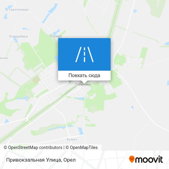 Карта Привокзальная Улица