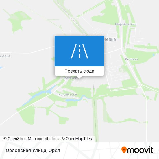 Карта Орловская Улица