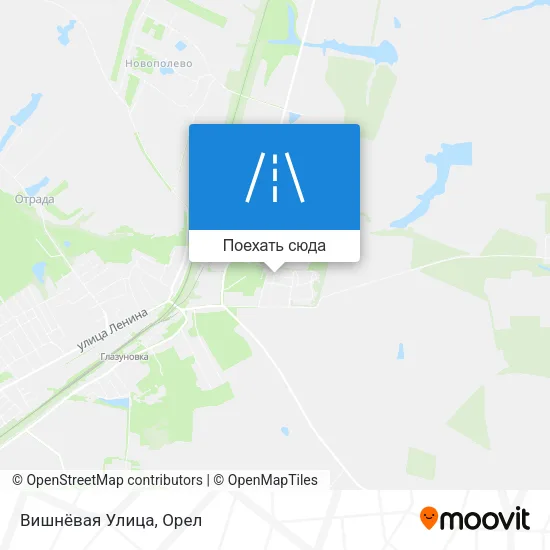 Карта Вишнёвая Улица