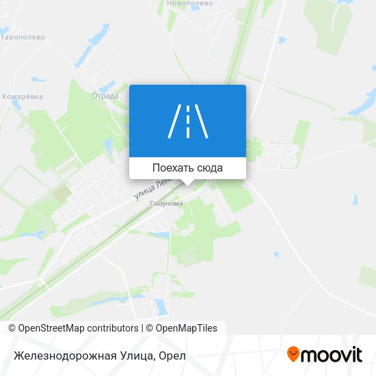 Карта Железнодорожная Улица