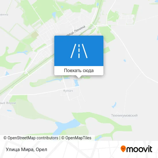 Карта Улица Мира