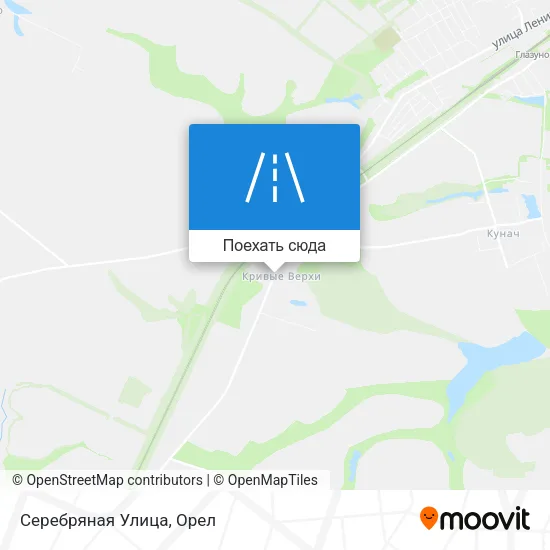 Карта Серебряная Улица