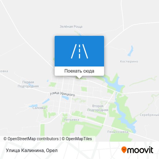 Карта Улица Калинина