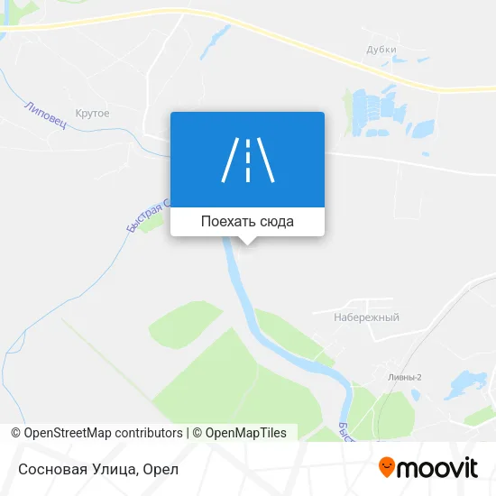 Карта Сосновая Улица
