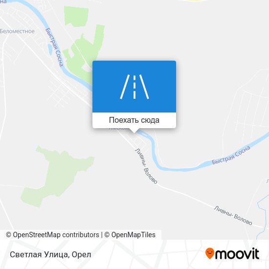 Карта Светлая Улица