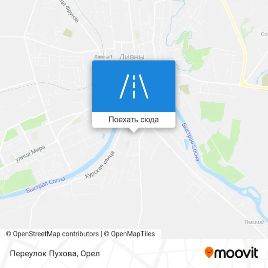 Карта Переулок Пухова
