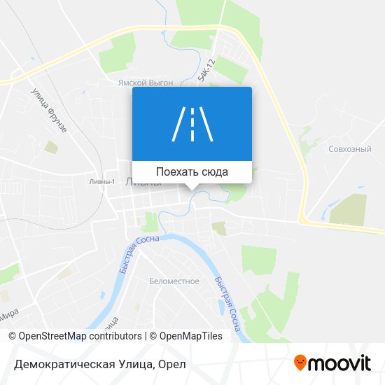 Карта Демократическая Улица