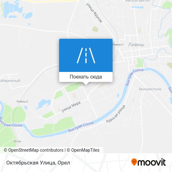 Карта Октябрьская Улица