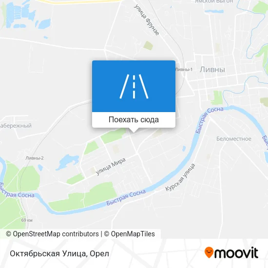 Карта Октябрьская Улица