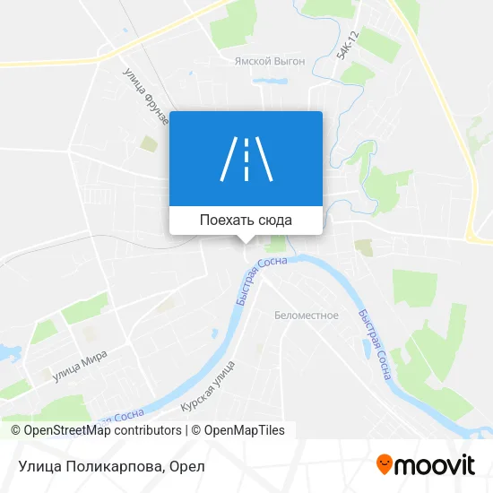 Карта Улица Поликарпова