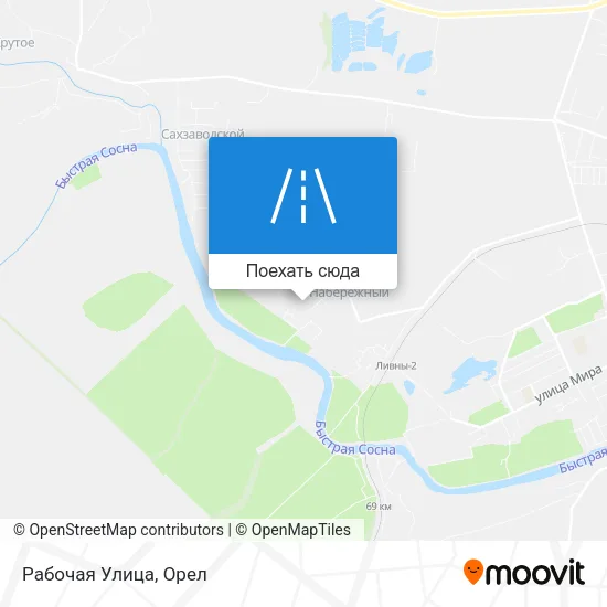 Карта Рабочая Улица