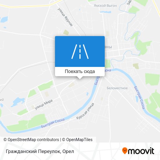 Карта Гражданский Переулок