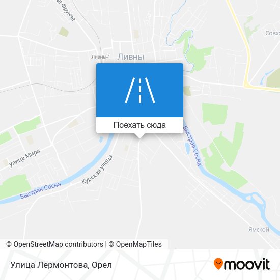Карта Улица Лермонтова