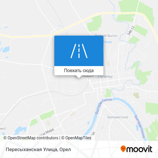 Карта Пересыханская Улица