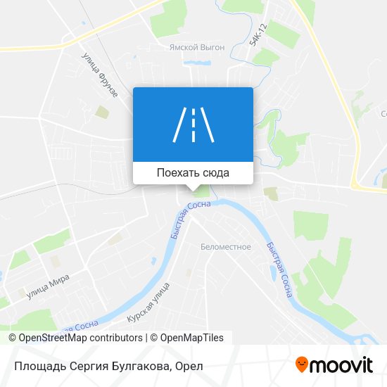 Карта Площадь Сергия Булгакова