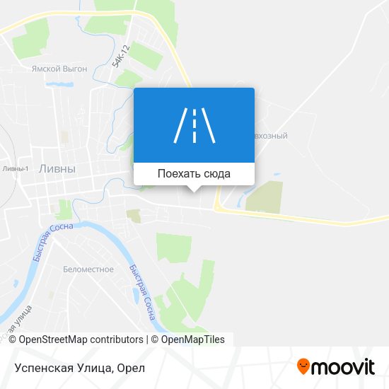Карта Успенская Улица