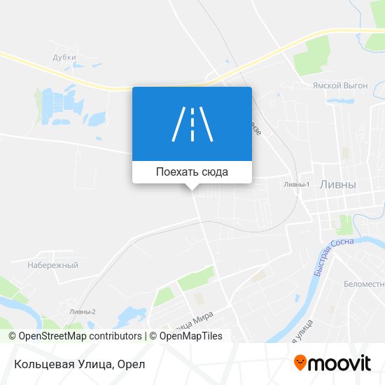 Карта Кольцевая Улица