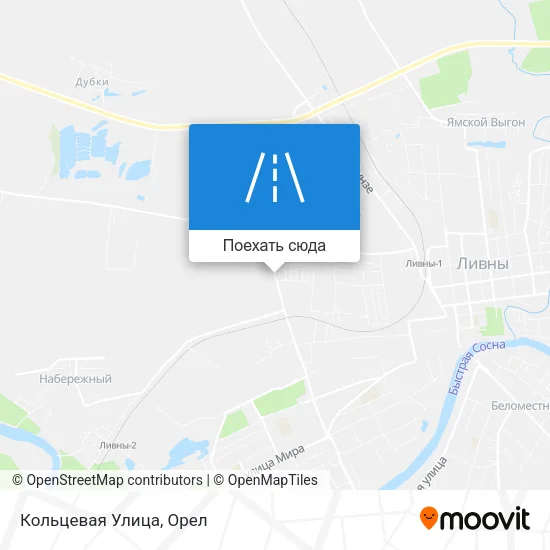 Карта Кольцевая Улица