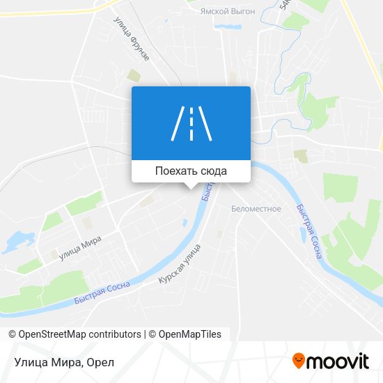 Карта Улица Мира