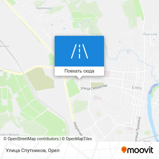 Карта Улица Спутников