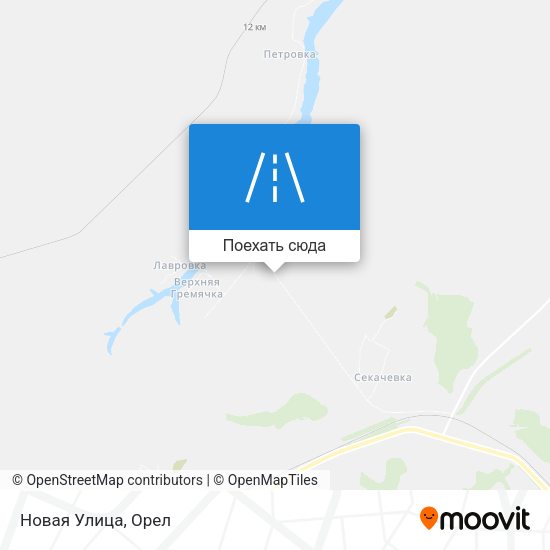 Карта Новая Улица