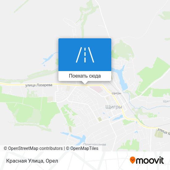 Карта Красная Улица