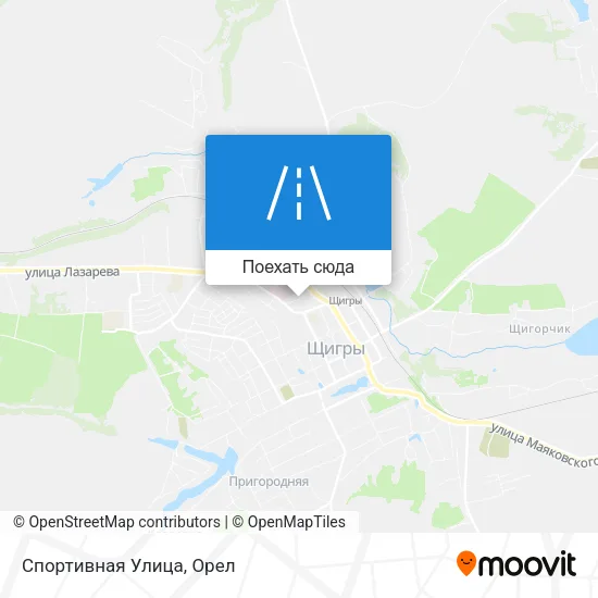 Карта Спортивная Улица