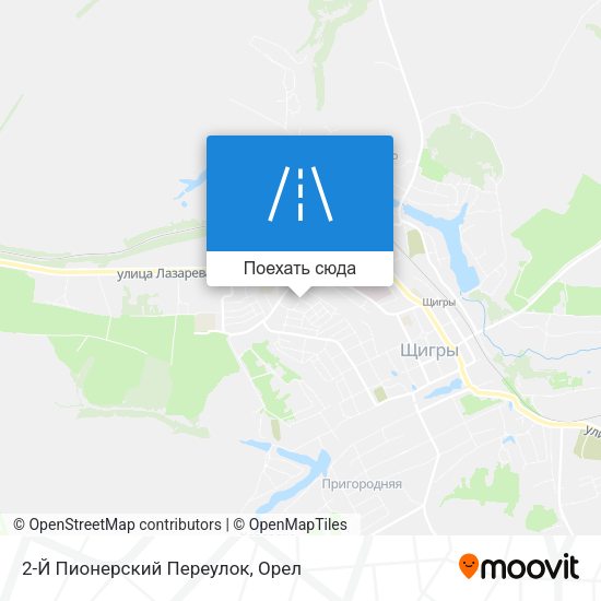 Карта 2-Й Пионерский Переулок