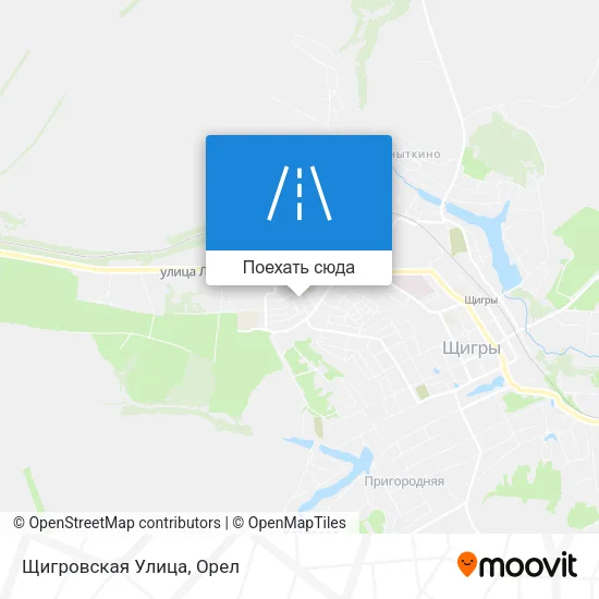 Карта Щигровская Улица