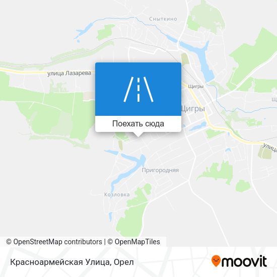 Карта Красноармейская Улица