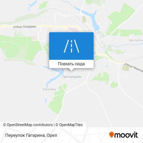 Карта Переулок Гагарина